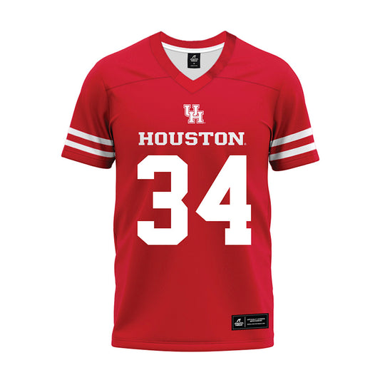 Houston - NCAA Football : Bryson Castile - Red Premium Football Jersey-0