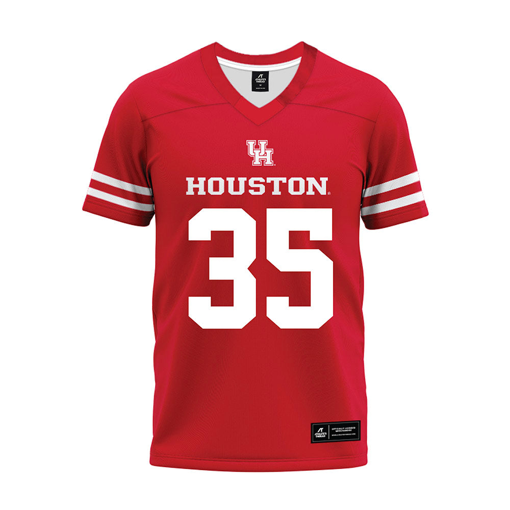 Houston - NCAA Football : Tyler Covar - Red Premium Football Jersey-0