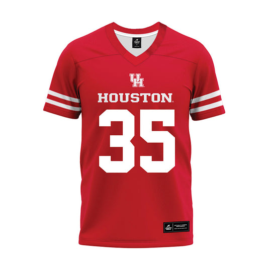 Houston - NCAA Football : Tyler Covar - Red Premium Football Jersey-0