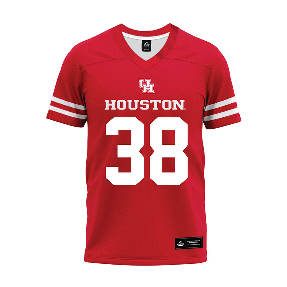 Houston - NCAA Football : Johnathan Joseph - Red Premium Football Jersey-0