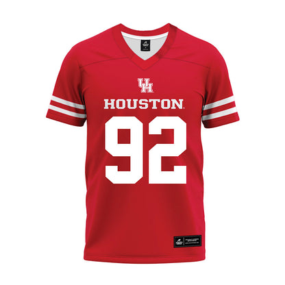 Houston - NCAA Football : Travis Buhake - Red Premium Football Jersey-0
