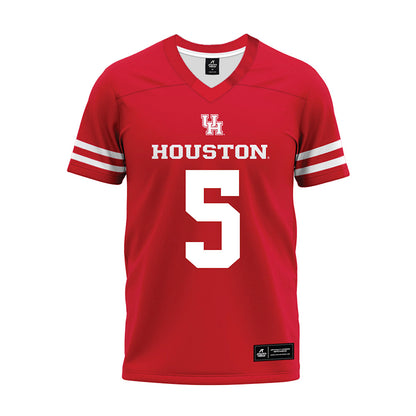 Houston - NCAA Football : Keisean Henderson - Red Premium Football Jersey-0