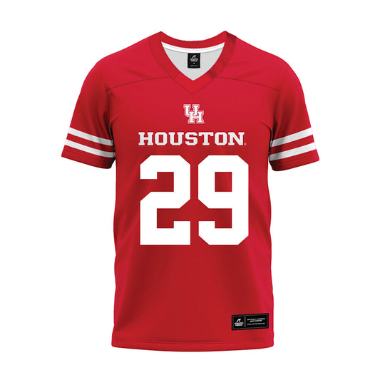 Houston - NCAA Football : Javen Holmes - Red Premium Football Jersey-0