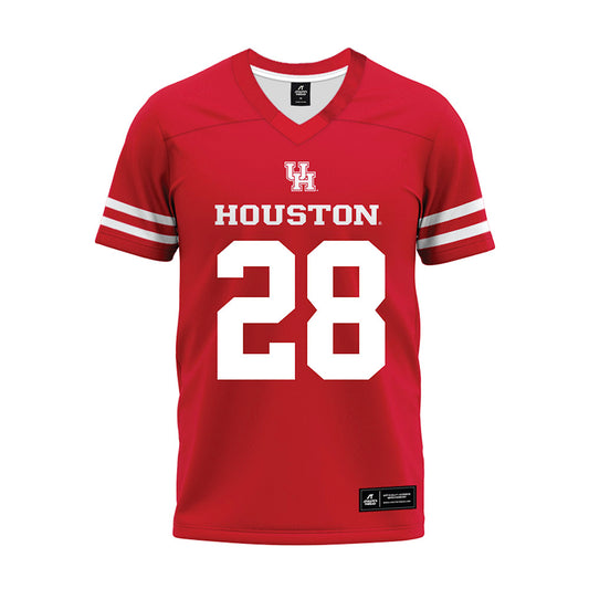 Houston - NCAA Football : Kenzy West Jr. - Red Premium Football Jersey-0