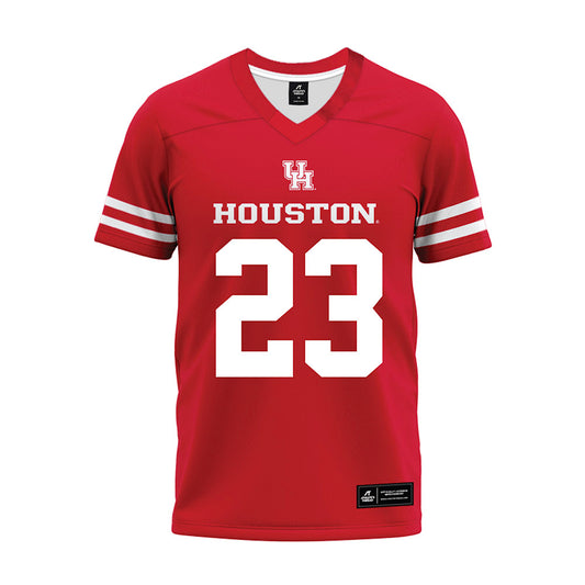 Houston - NCAA Football : John Hebert - Red Premium Football Jersey-0