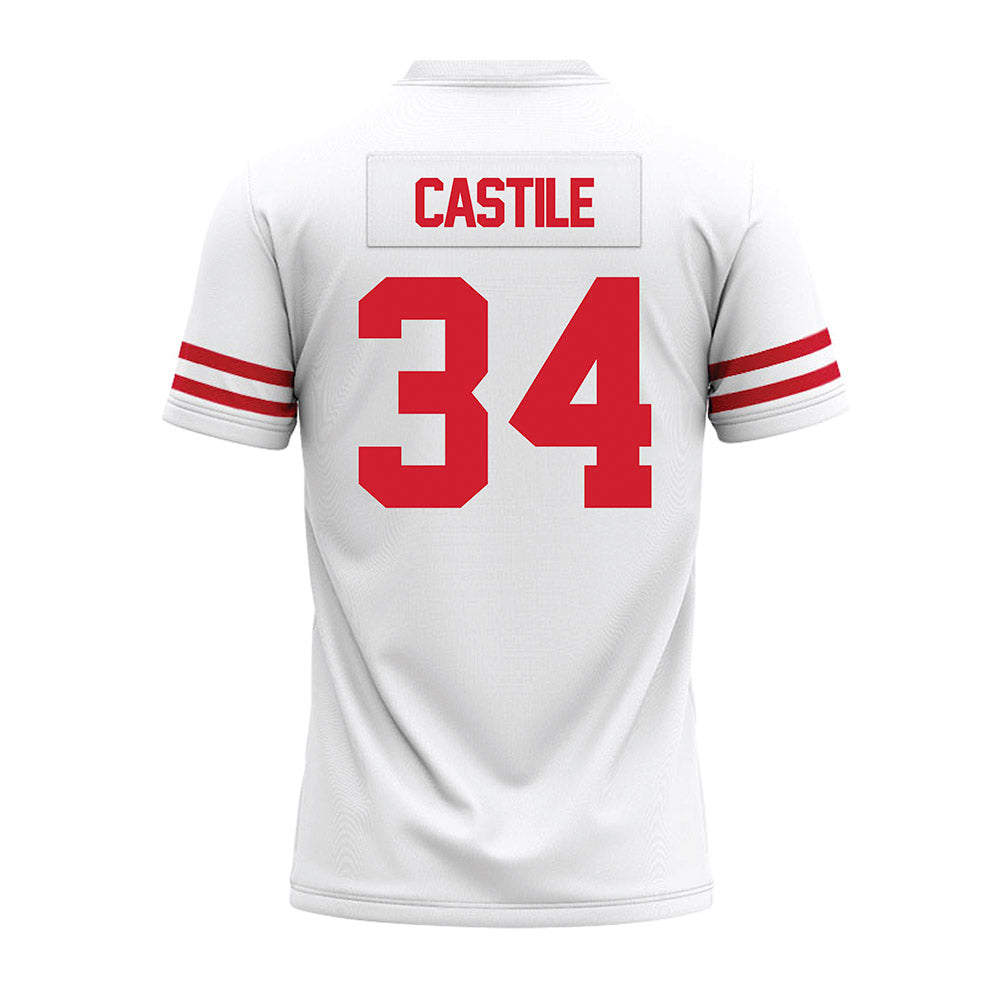 Houston - NCAA Football : Bryson Castile - White Premium Football Jersey-1