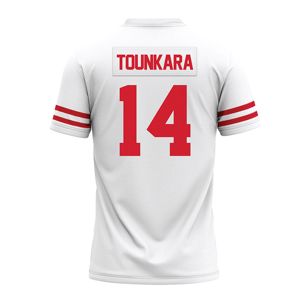 Houston - NCAA Football : Muizz Tounkara - White Premium Football Jersey-1