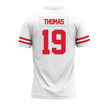 Houston - NCAA Football : Kaleb Thomas - White Premium Football Jersey-1