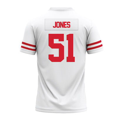 Houston - NCAA Football : Hunter Jones - White Premium Football Jersey-1