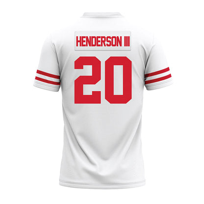 Houston - NCAA Football : James Henderson III - White Premium Football Jersey-1