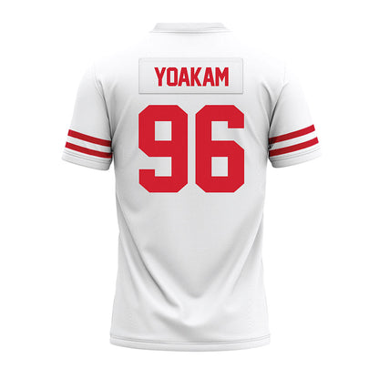Houston - NCAA Football : Zac Yoakam - White Premium Football Jersey-1