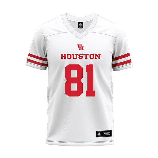 Houston - NCAA Football : Jeremiah Bushnell - White Premium Football Jersey-0
