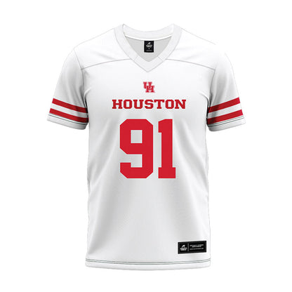 Houston - NCAA Football : Kaleb Walker - White Premium Football Jersey-0