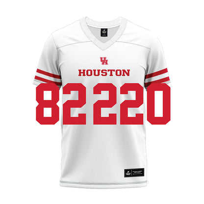 Houston - NCAA Football : Jack Newhouse - White Premium Football Jersey-0