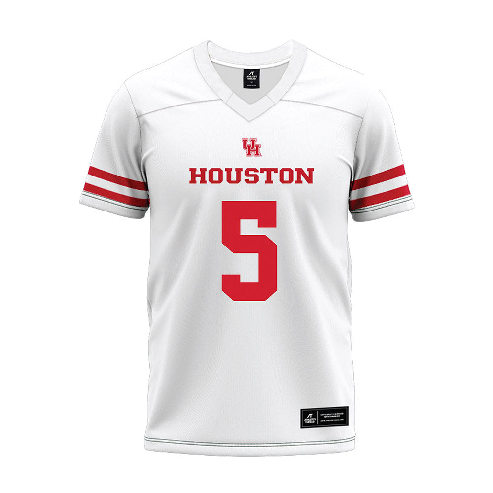 Houston - NCAA Football : Keisean Henderson - White Premium Football Jersey-0