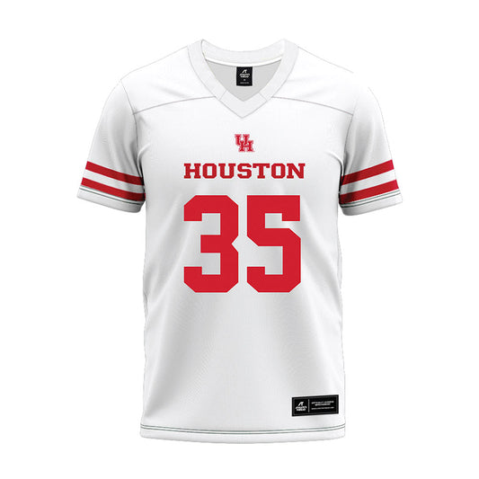 Houston - NCAA Football : Tyler Covar - White Premium Football Jersey-0