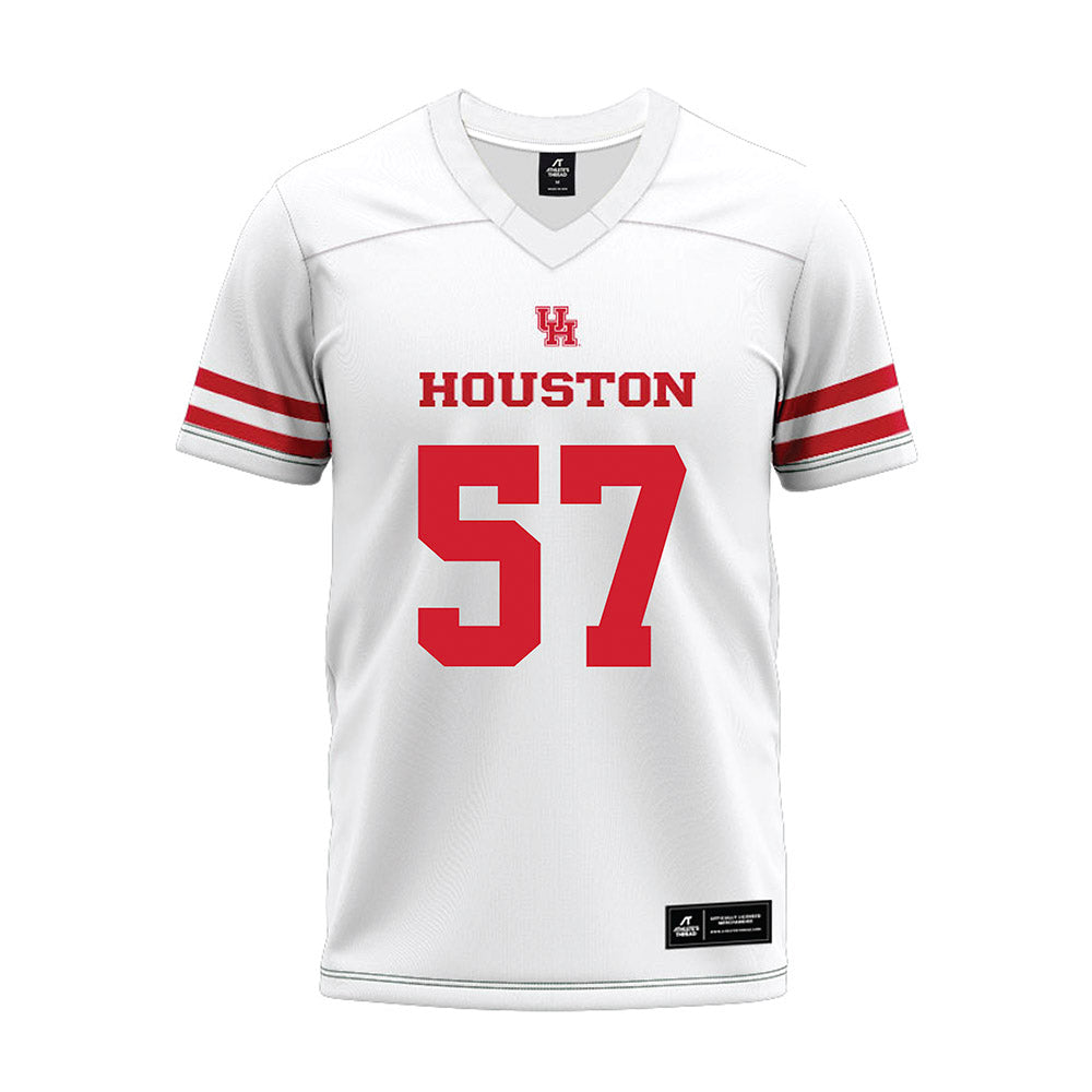 Houston - NCAA Football : Hayden Wright - White Premium Football Jersey-0