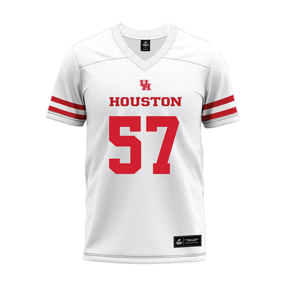 Houston - NCAA Football : Hayden Wright - White Premium Football Jersey-0