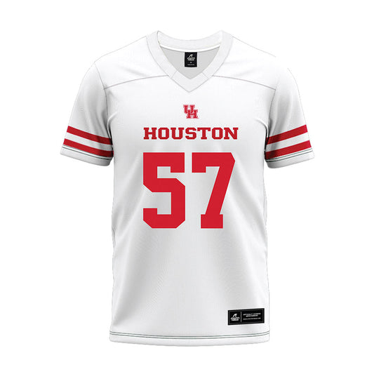Houston - NCAA Football : Hayden Wright - White Premium Football Jersey-0