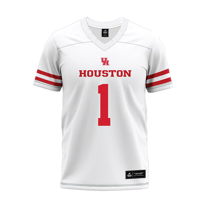 Houston - NCAA Football : Jaden Yates - White Premium Football Jersey-0