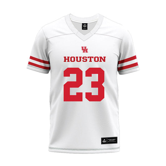 Houston - NCAA Football : John Hebert - White Premium Football Jersey-0