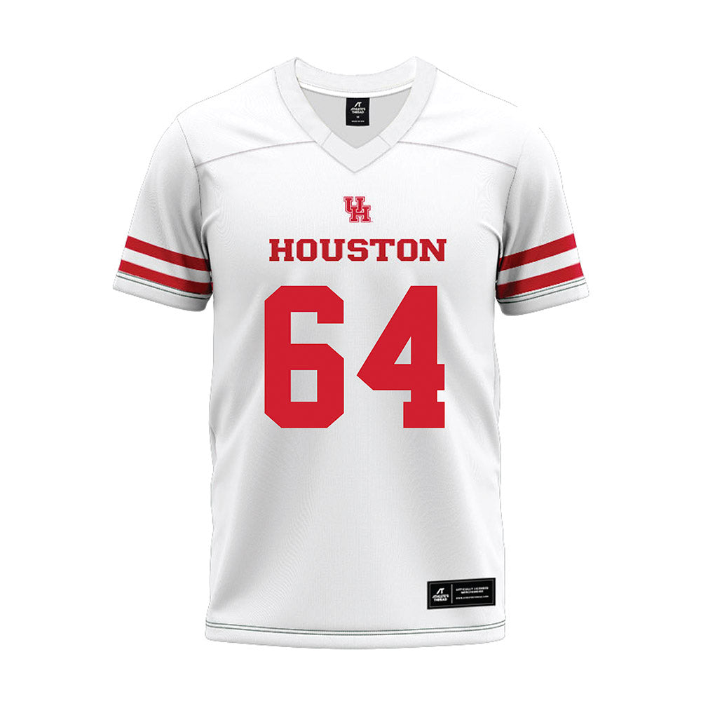 Houston - NCAA Football : Jackson Carson Wentz - White Premium Football Jersey-0
