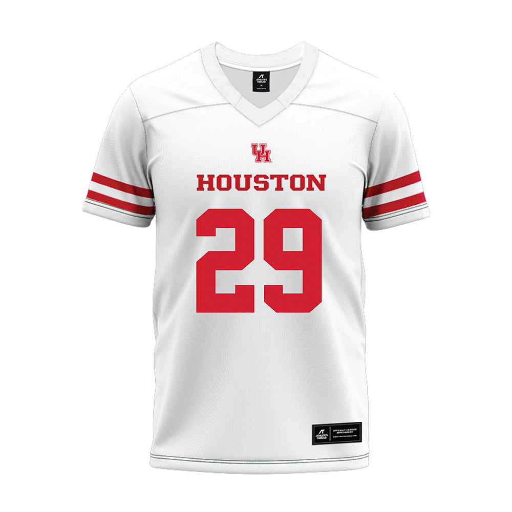Houston - NCAA Football : Javen Holmes - White Premium Football Jersey-0