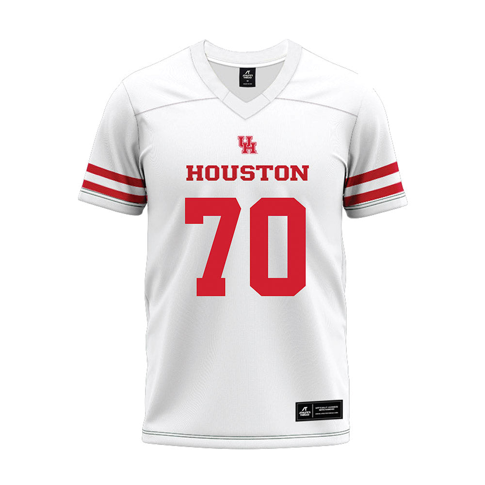 Houston - NCAA Football : Larry Crawford - White Premium Football Jersey-0