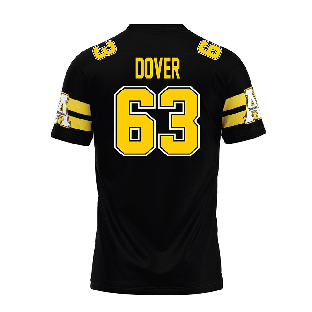 App State - NCAA Football : Scottland Dover - Black Premium Football Jersey-1
