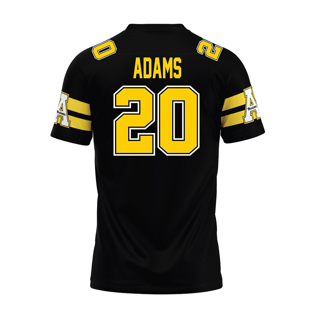 App State - NCAA Football : Eric Adams - Black Premium Football Jersey-1