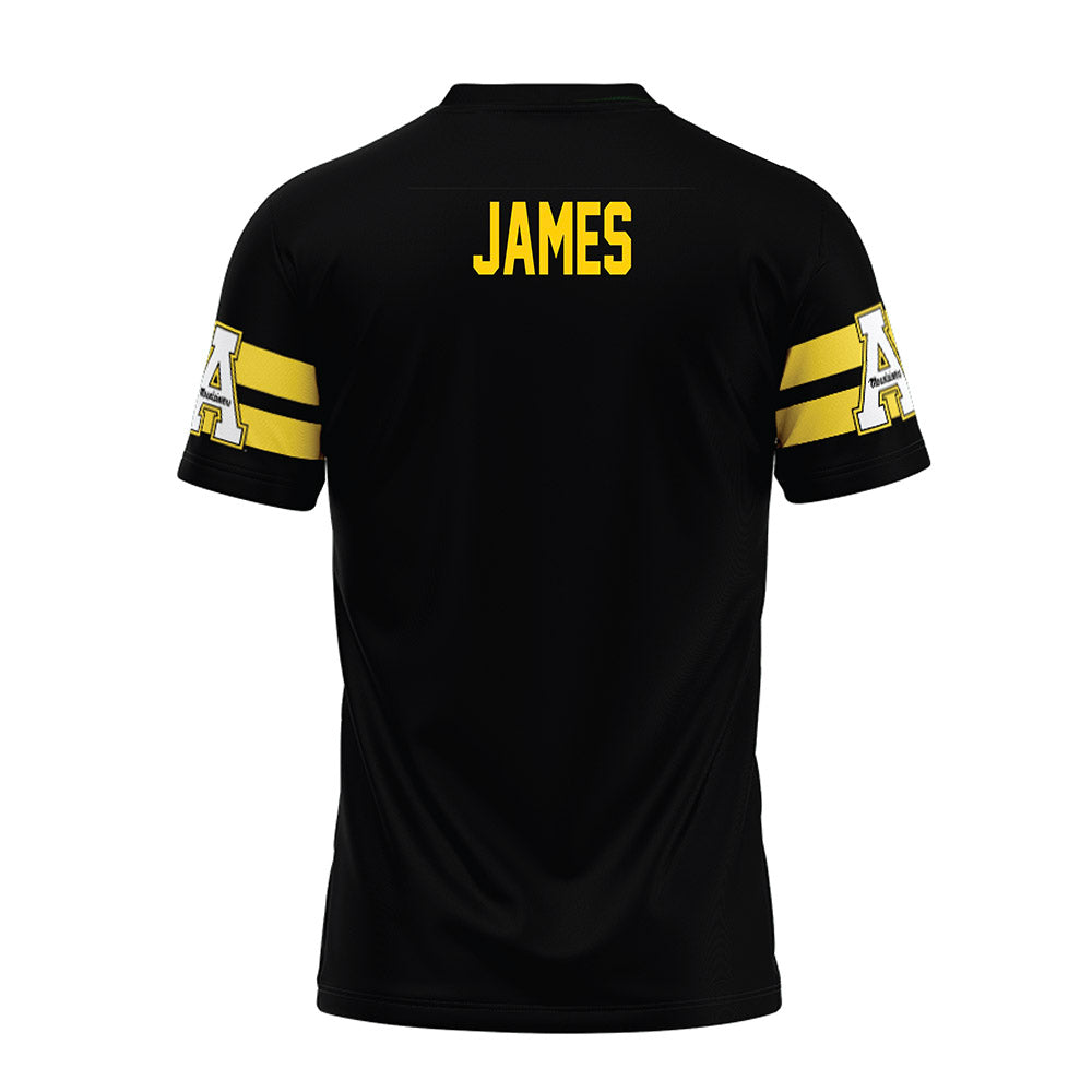 App State - NCAA Football : Dazmin James - Black Premium Football Jersey-1