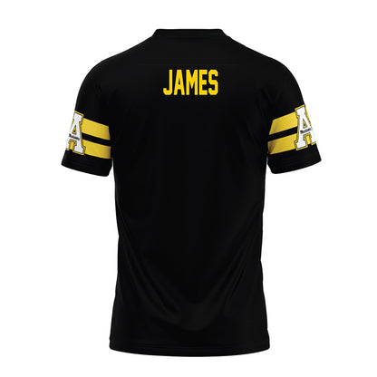 App State - NCAA Football : Dazmin James - Black Premium Football Jersey-1