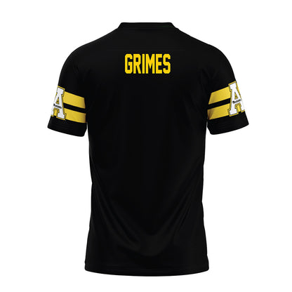 App State - NCAA Football : Greydon Grimes - Black Premium Football Jersey-1