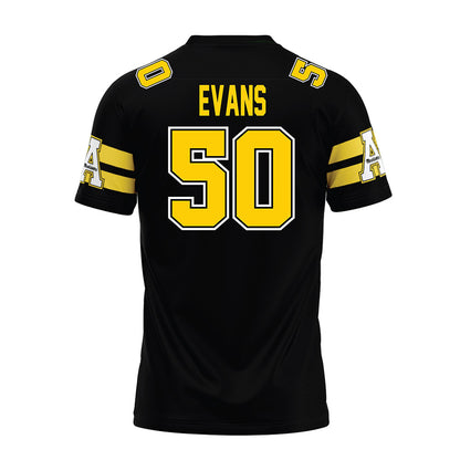App State - NCAA Football : Eisa Evans - Black Premium Football Jersey-1