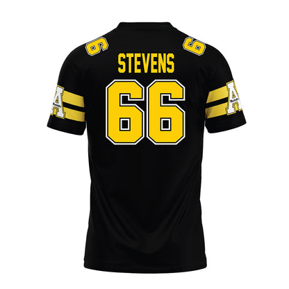 App State - NCAA Football : Danny Stevens - Black Premium Football Jersey-1
