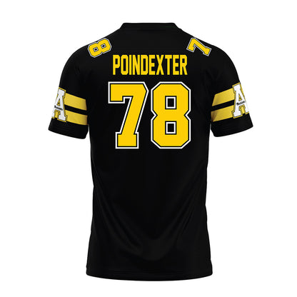 App State - NCAA Football : Tyriq Poindexter - Black Premium Football Jersey-1