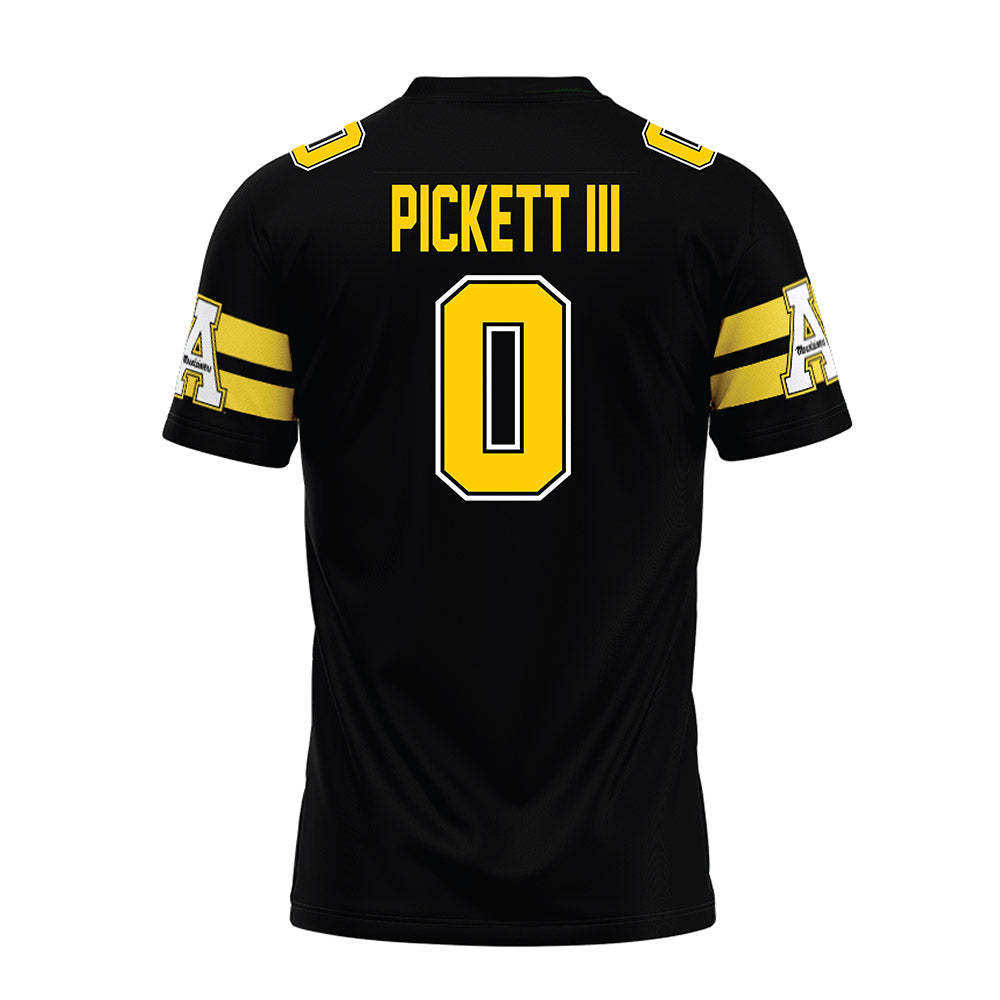App State - NCAA Football : Sam Pickett III - Black Premium Football Jersey-1