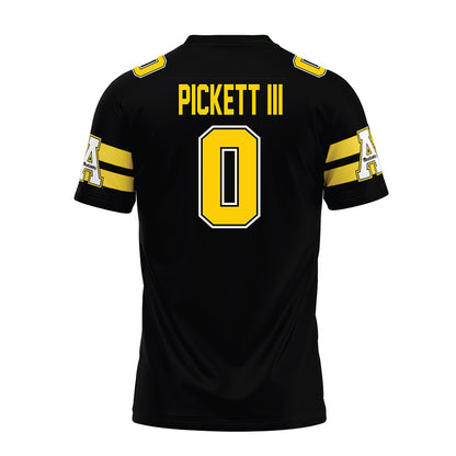 App State - NCAA Football : Sam Pickett III - Black Premium Football Jersey-1