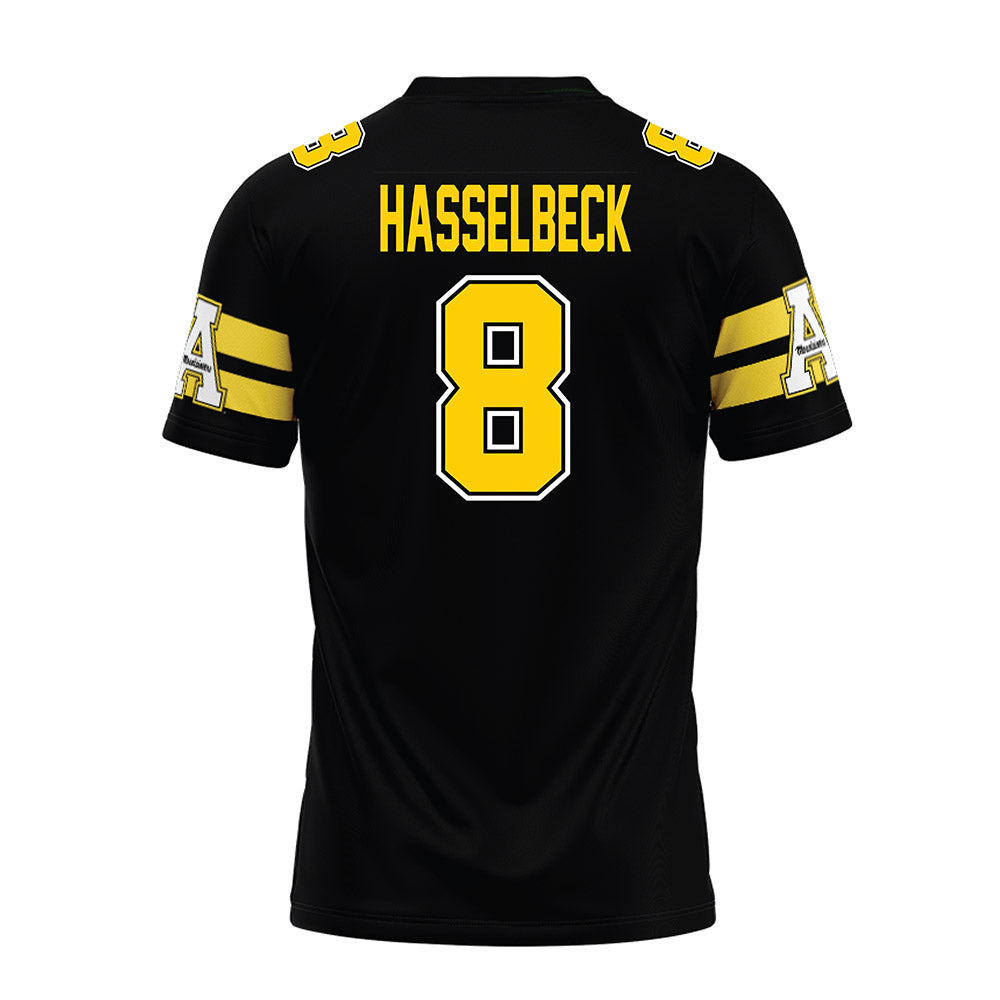 App State - NCAA Football : Henry Hasselbeck - Black Premium Football Jersey-1