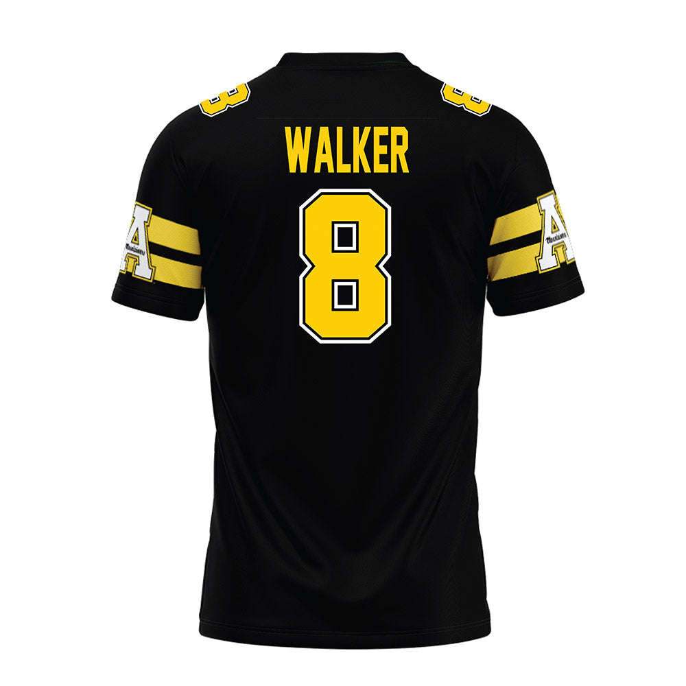 App State - NCAA Football : Dre Walker - Black Premium Football Jersey-1