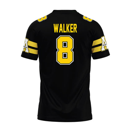 App State - NCAA Football : Dre Walker - Black Premium Football Jersey-1