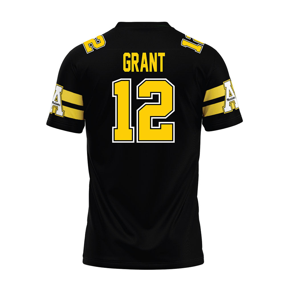 App State - NCAA Football : Cary Grant - Black Premium Football Jersey-1