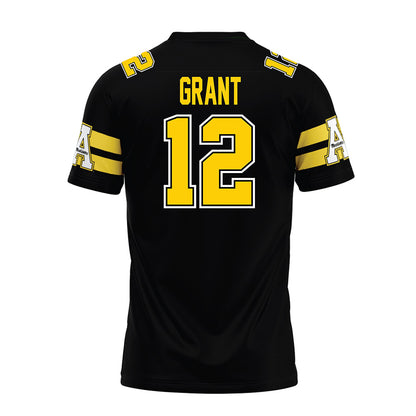 App State - NCAA Football : Cary Grant - Black Premium Football Jersey-1