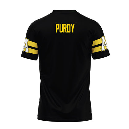 App State - NCAA Football : Kaleb Purdy - Black Premium Football Jersey-1