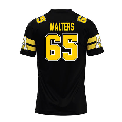 App State - NCAA Football : Mac Walters - Black Premium Football Jersey-1