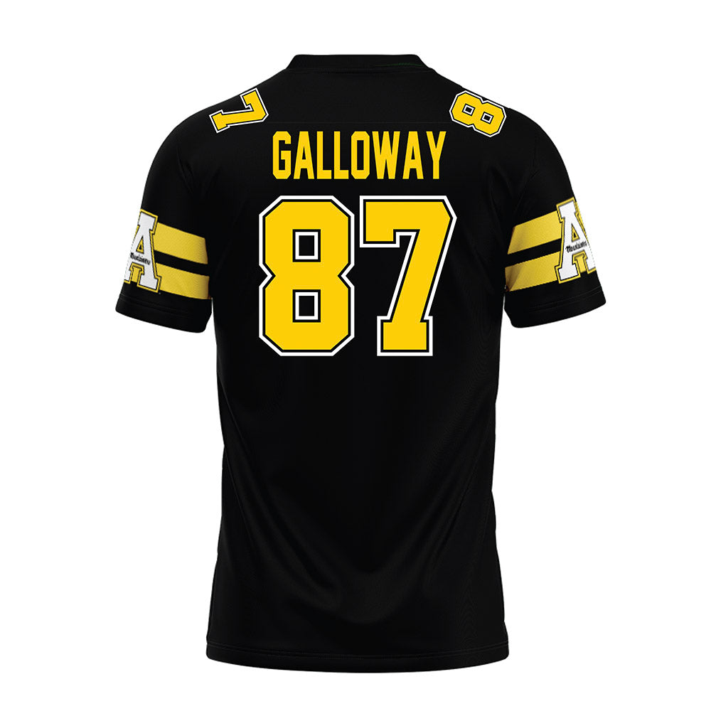App State - NCAA Football : Dillon Galloway - Black Premium Football Jersey-1
