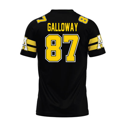 App State - NCAA Football : Dillon Galloway - Black Premium Football Jersey-1