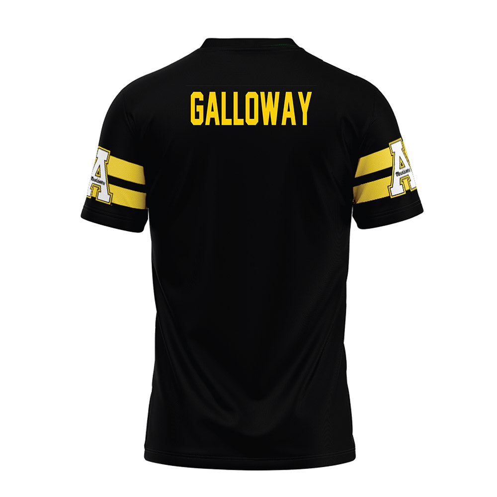 App State - NCAA Football : Dillon Galloway - Black Premium Football Jersey-1