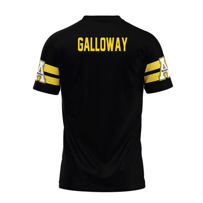 App State - NCAA Football : Dillon Galloway - Black Premium Football Jersey-1