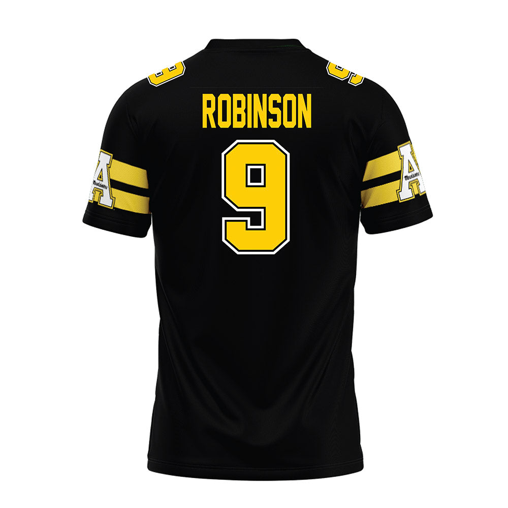 App State - NCAA Football : Ahmad Robinson - Black Premium Football Jersey-1